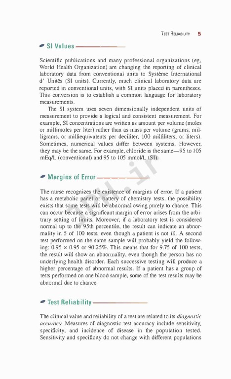 رفرنس سریع پرستاری تست‌های تشخیصی و آزمایشگاهی | nurses Quick Reference to Common Laboratory & Diagnostic Tests