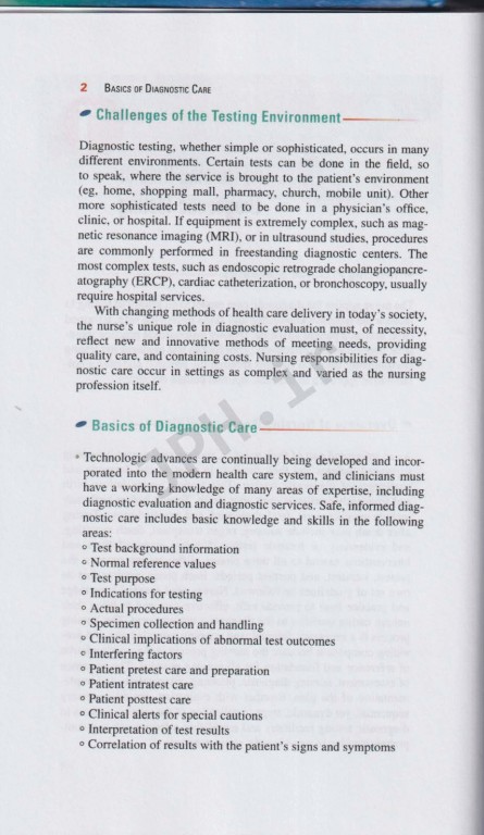 رفرنس سریع پرستاری تست‌های تشخیصی و آزمایشگاهی | nurses Quick Reference to Common Laboratory & Diagnostic Tests