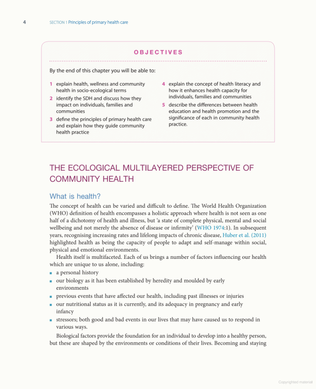 اصول بهداشت و سلامت جامعه در مراقبت‌های بهداشتی اولیه | Community Health and Wellness Principles of primary health care