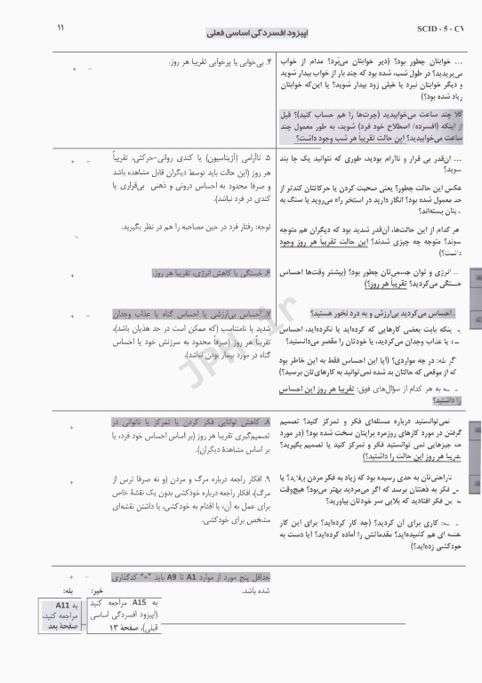 مصاحبه بالینی ساختاریافته برای اختلال‌های DSM-5 نسخه بالین‌گر (مصاحبه کننده‌)