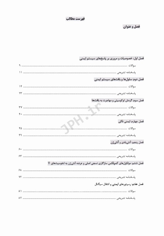 ماطراحان بانک سوالات تالیفی ایمونولوژی ابوالعباس 2022