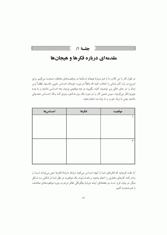 درمان شناختی رفتاری اضطراب نوجوانان برنامه مدیریت ترس (کتاب کار)