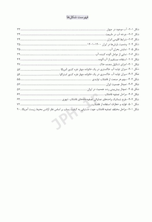 بازگردانی و استفاده مجدد پساب تصفیه خانه فاضلاب بهداشتی
