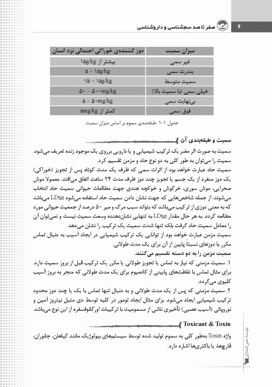 صفر تا صد سم شناسی و داروشناسی
