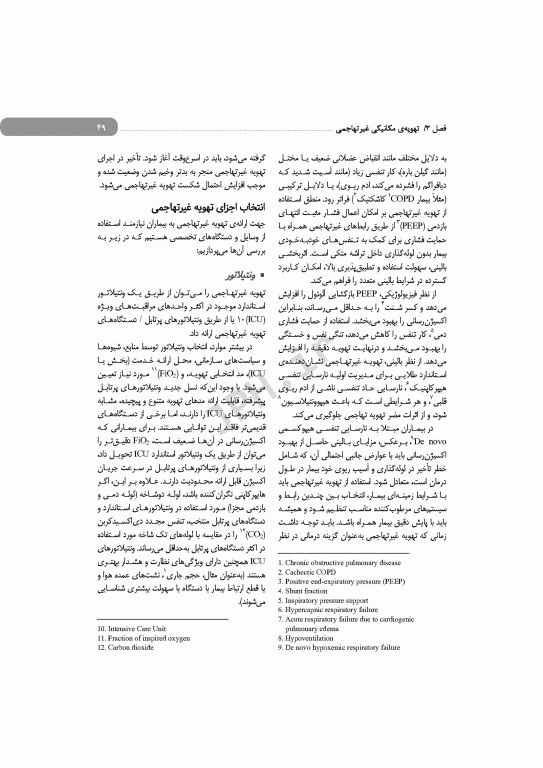 مروری بر اصول تهویه‌ی مکانیکی تهاجمی و غیرتهاجمی