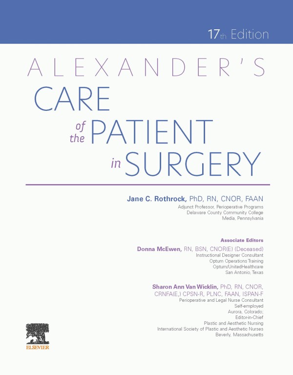 مراقبت از بیمار در جراحی الکساندر 2022 | Alexander's Care of the Patient in Surgery 17th Edition
