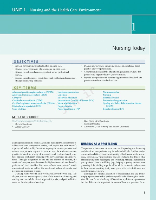 مبانی پرستاری پوتر و پری 2023 | Fundamentals of Nursing
