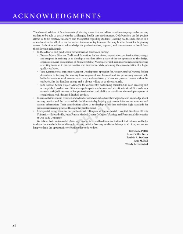 مبانی پرستاری پوتر و پری 2023 | Fundamentals of Nursing