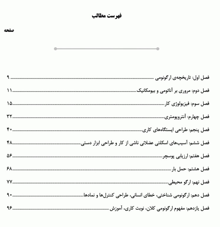 درسنامه AGK کلیات ارگونومی ویژه کارشناسی ارشد رشته ارگونومی