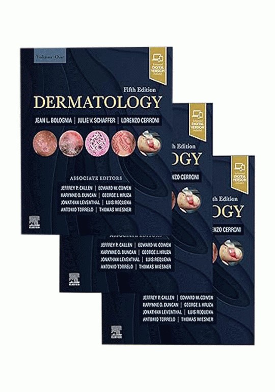 بیماری‌های پوست سه جلدی 2025 | Dermatology Bolognia 5th Edition