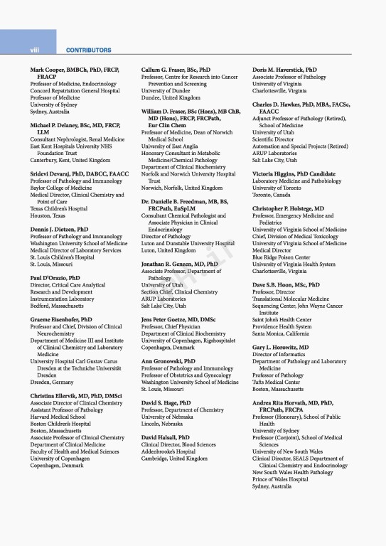 اصول شیمی بالینی و روش‌های تشخیص مولکولی 2019  | Tietz Fundamentals of Clinical Chemistry and Molecular Diagnostics 8th Edition