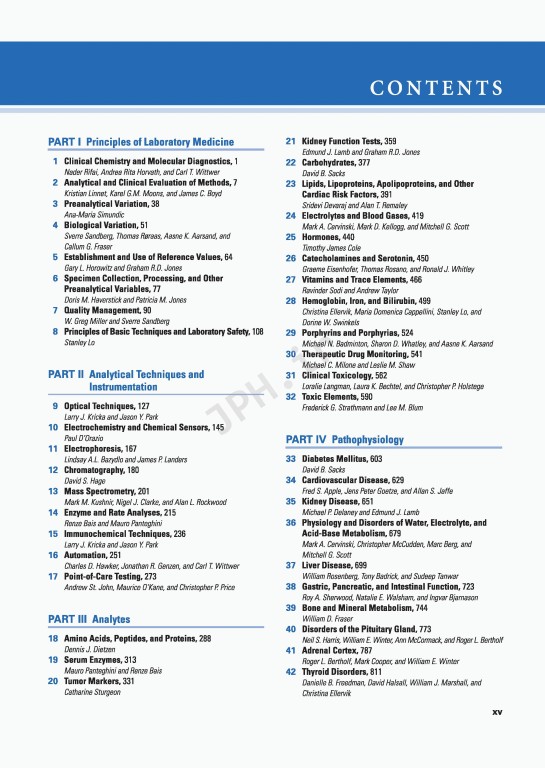 اصول شیمی بالینی و روش‌های تشخیص مولکولی 2019  | Tietz Fundamentals of Clinical Chemistry and Molecular Diagnostics 8th Edition
