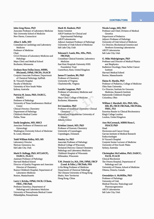 اصول شیمی بالینی و روش‌های تشخیص مولکولی 2019  | Tietz Fundamentals of Clinical Chemistry and Molecular Diagnostics 8th Edition