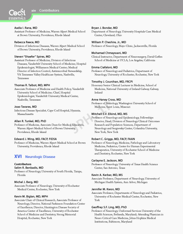 مبانی طب داخلی سسیل 2016 بیماری‌های عفونی | Andreoli and Carpenter's Cecil Essentials of Medicine 9th Edition