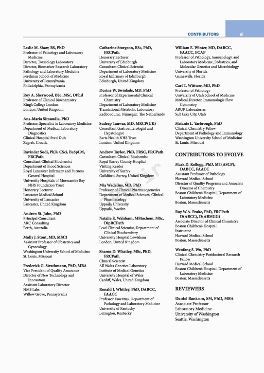 اصول شیمی بالینی و روش‌های تشخیص مولکولی 2019  | Tietz Fundamentals of Clinical Chemistry and Molecular Diagnostics 8th Edition