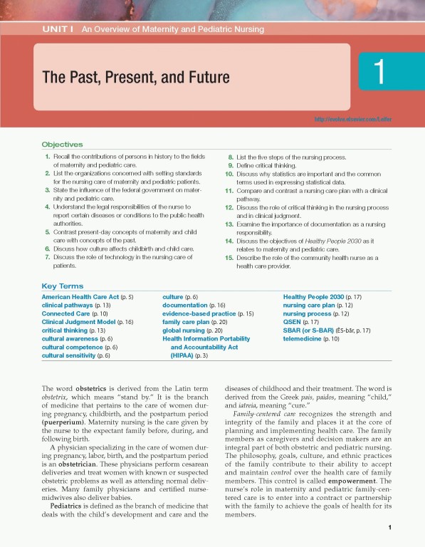 مقدمه‌ای بر پرستاری مادران و نوزادان لیفر2023 | Introduction to Maternity and Pediatric Nursing 9th Edicion