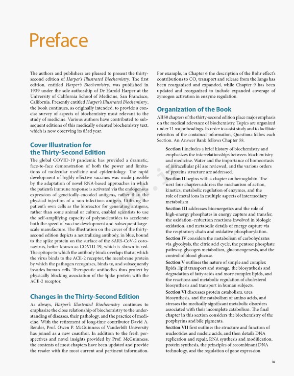 بیوشیمی مصور هارپر 2022 | Harper's Illustrated Biochemistry 32nd Edition