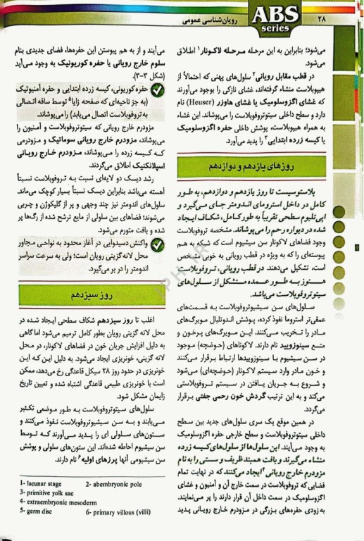 گزیده کتب مرجع ABS جنین‌شناسی دکتر داوود رمزی