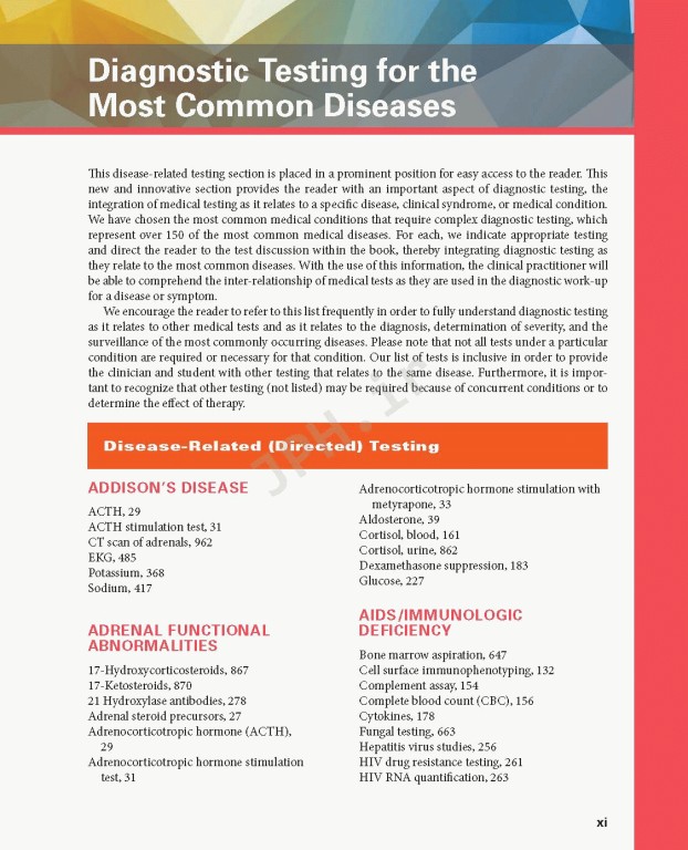 مرجع کامل تست های تشخیصی و آزمایشگاهی پاگانا 2018 | Manual of Diagnostic and Laboratory Tests 6th Edition
