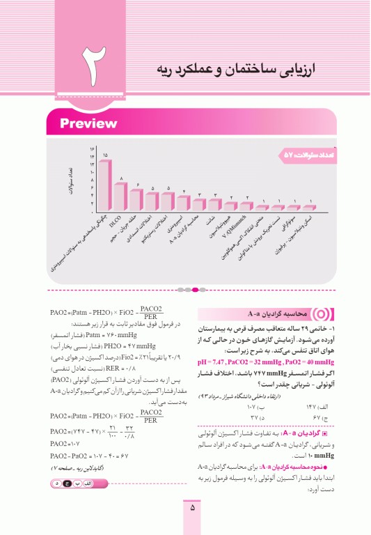 آزمون‌های تمرینی QB ریه تالیف دکتر کامران احمدی