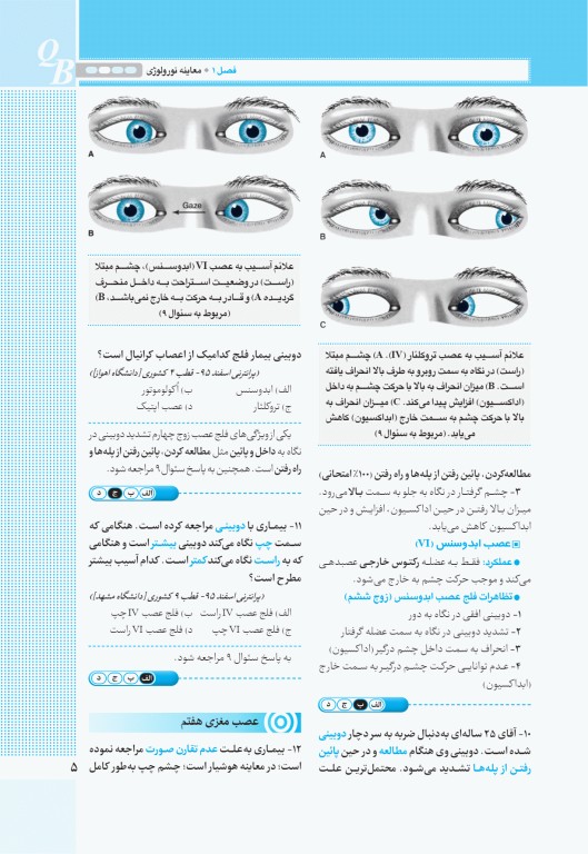 آزمون‌های تمرینی QB مغز و اعصاب تالیف دکتر کامران احمدی