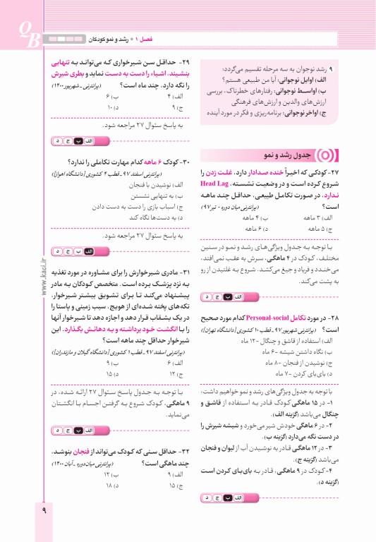 آزمون‌های تمرینی QB اطفال 1 تالیف دکتر کامران احمدی