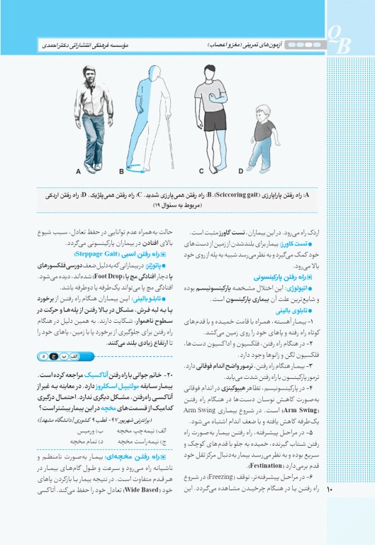 آزمون‌های تمرینی QB مغز و اعصاب تالیف دکتر کامران احمدی