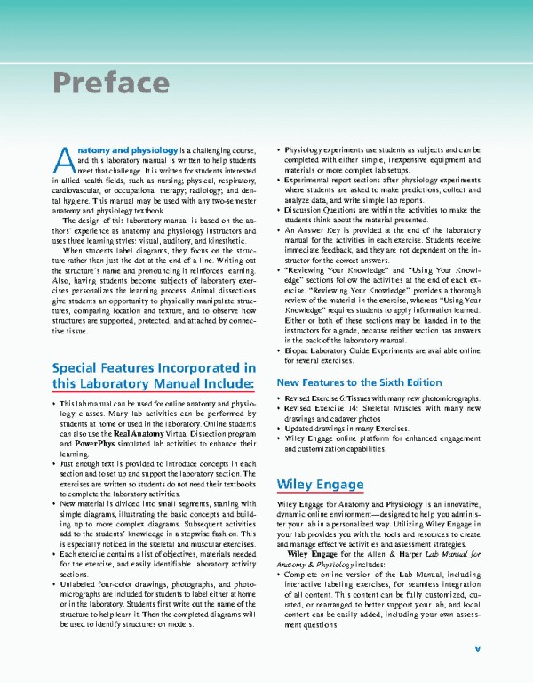 راهنمای آزمایشگاهی آناتومی و فیزیولوژی | LABORATORY MANUAL FOR ANATOMY AND PHYSIOLOGY 6th Edition