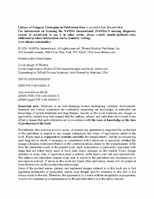 تشخیص‌های پرستاری ناندا 2024-2026 |  NANDA-I International Nursing Diagnoses: Definitions & Classification,13th Edition