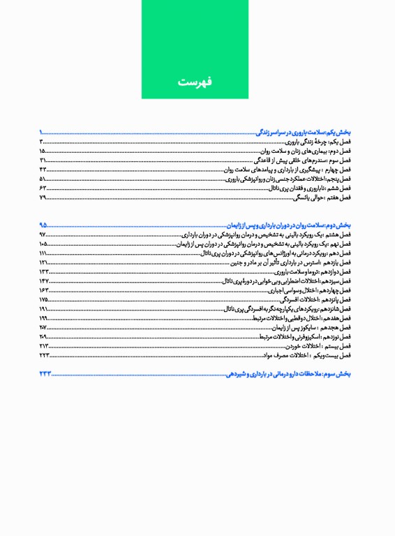 درسنامه سلامت روان زنان در دوران باروری