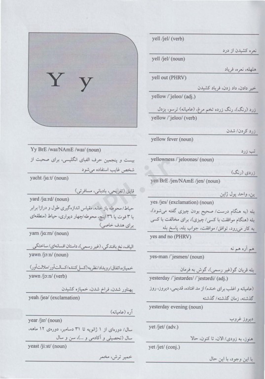 فرهنگ پرواژه انگلیسی-فارسی ایران ما