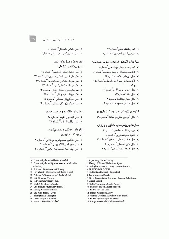 نظریه‌ها و الگوهای آموزشی و پژوهشی در بهداشت باروری