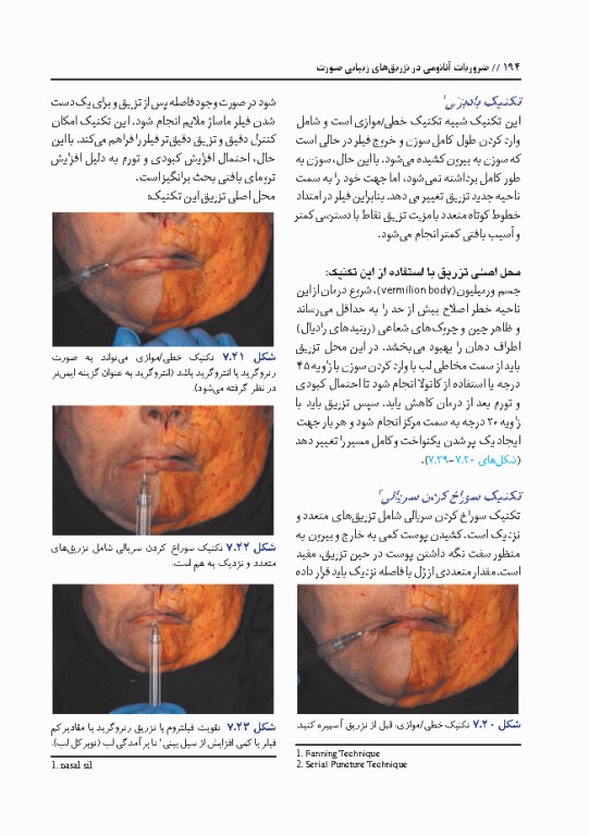 ضروریات آناتومی در تزریق‌های زیبایی صورت 2020 ترجمه دکتر داوود رمزی