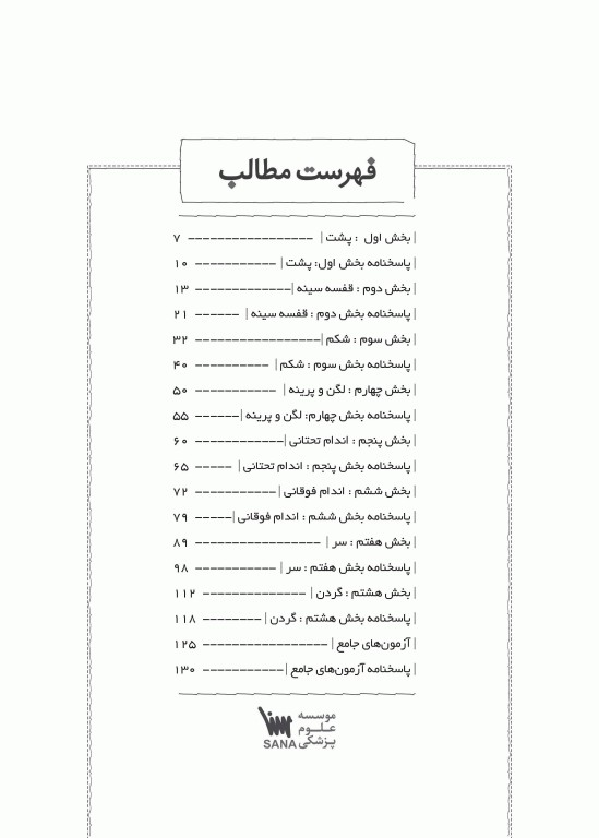 گنجینه جامع سوالات آناتومی اتاق عمل
