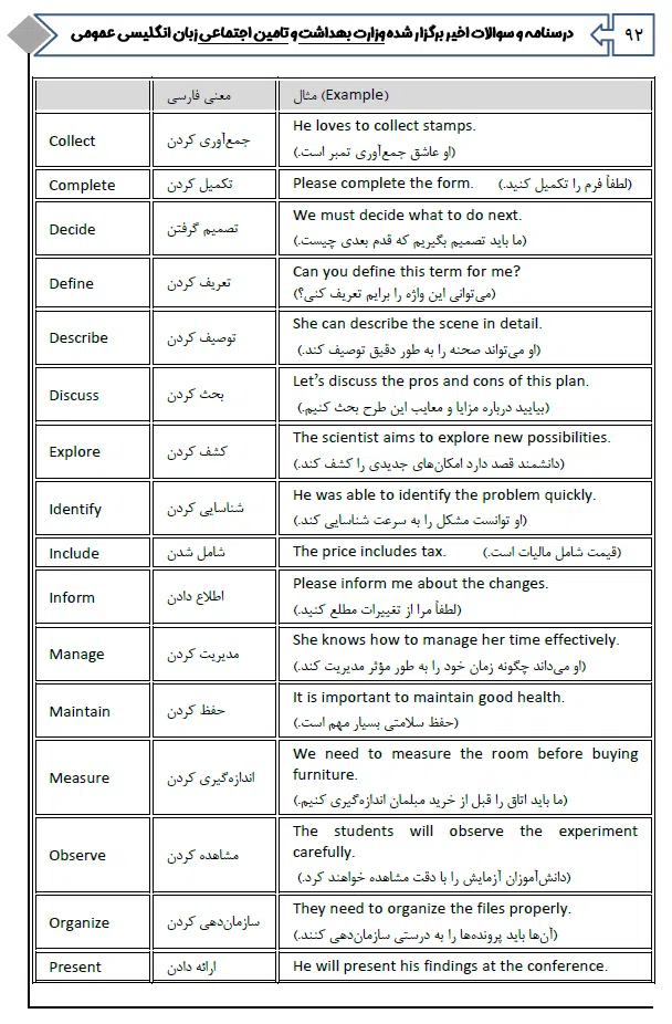 مجموعه دروس و آزمون‌های عمومی EQB استخدامی وزارت بهداشت