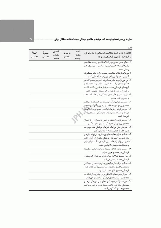 فرهنگ و پرستاری