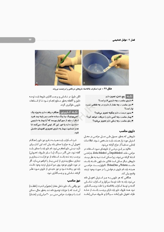 داروشناسی برای تکنولوژیست جراحی