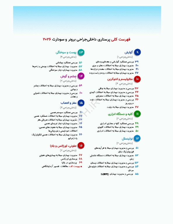 پرستاری داخلی جراحی برونر و سودارث 2026 جلد11 کلیه و دستگاه ادراری