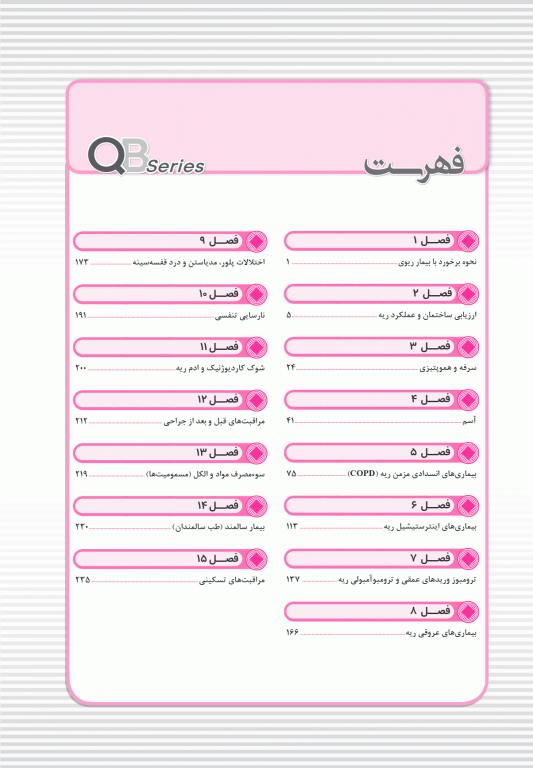 آزمون‌های تمرینی QB ریه تالیف دکتر کامران احمدی