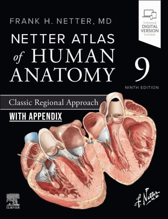 اطلس آناتومی نتر ویرایش نهم 2026 همراه با Appendix انتهای کتاب | Atlas of Human Anatomy Netter