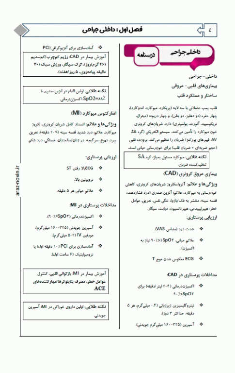 مجموعه سوالات و خلاصه دروس EQB استخدامی پرستاری