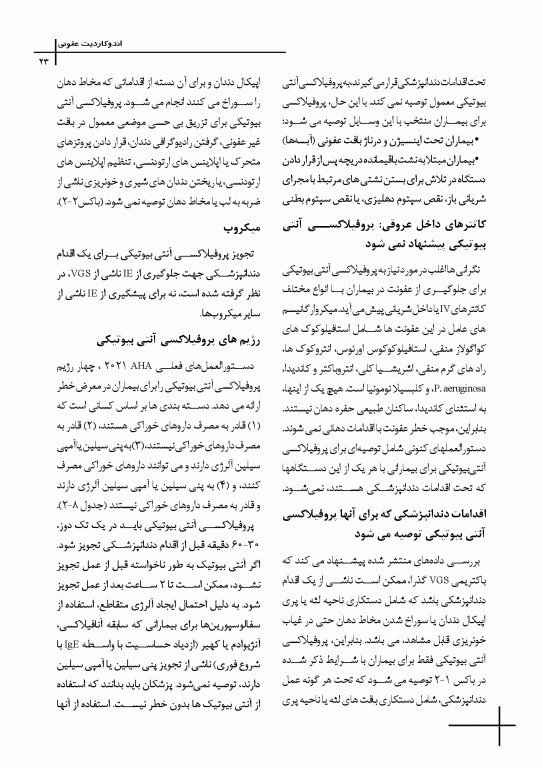 چکیده مراجع دندانپزشکی CDR تدابیر دندانپزشکی در بیماران سیستمیک فالاس 2024